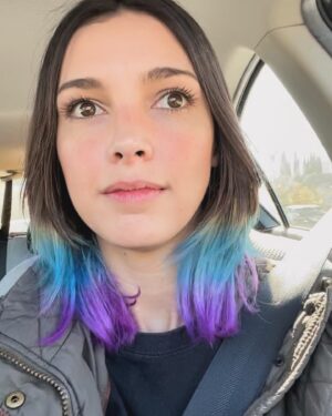 Denyse Tontz Instagram - Hair diaries for those who missed it 1) before 2) it’s giving ICEE 3) pre-Japan 4) post Japan 5) don’t have any other pics of this one was mostly trying to pretend it didn’t happen 6) worth the wait, closest to what I originally wanted 7) trying denim 8) how am I gonna not 9) back to regularly scheduled programming hehehe