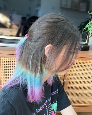 Denyse Tontz Instagram - Hair diaries for those who missed it 1) before 2) it’s giving ICEE 3) pre-Japan 4) post Japan 5) don’t have any other pics of this one was mostly trying to pretend it didn’t happen 6) worth the wait, closest to what I originally wanted 7) trying denim 8) how am I gonna not 9) back to regularly scheduled programming hehehe
