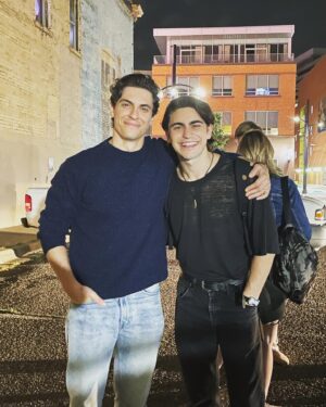 Derek Klena Instagram - About last night…finally got to catch my bro @dillon_scott_klena and the  insane touring company of @jaggedlittlepill in Minneapolis. Words can’t describe how proud I was of my brother and this beautiful show that we built. Dillon, so proud of the man and actor you are. You even further deepened Nick’s tortured complicated journey, sang like a dream, and truly made this role your own. And @heidiblick ….you’re ridiculous…you lead this company with such power, humanity and grace. So honored that your palm graced my cheek nightly during our time together. Congrats all and much love to our jagged little family. 💊❤️💊