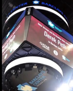Derek Peth Instagram - Nothing but fun when my man @mikejohnson1_ is in town. Love this guy and his infectious happiness. Thanks to the @brooklynnets and @qatarairways for inviting us out for some behind the scenes fun!