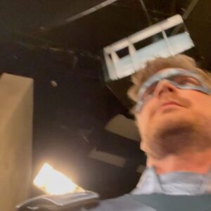 Derek Theler Instagram - All of the episodes of “The Villains of Valley View” are available on @disneyplus including the Christmas special! I had a blast playing Blue Granite in S2. I miss these days! 💙🔨