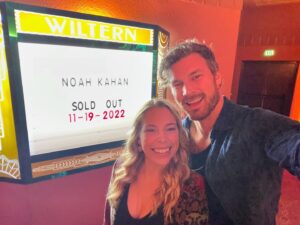 Derek Theler Instagram - Big shoutout to our friend @noahkahanmusic who will be headlining at The Hollywood Bowl this weekend! 
Lisa and I first saw Noah play live 7 years ago when he was opening for Milky Chance. We were so impressed and became immediate fans of him and his songwriting. 

I’m so happy that the rest of the world has now discovered him, because he deserves it. And boy, his meteoric rise in success is legendary. 

Noah’s music has chronicled our lives together. We were at his concert the night before we got engaged and were singing his songs while labor with Denali. His music just keeps getting better. 

We never miss an opportunity to see Noah live. Can’t wait to catch him at the Bowl.
