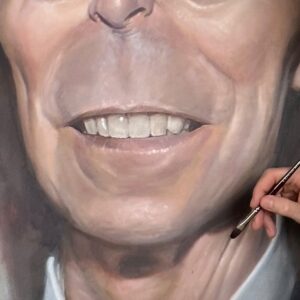 Derren Brown Instagram - #bowie in progress. 

#acrylic #caricature #art #portrait #acrylicpainting #fineart #celebrity #drawing #prints #artprints #originals #davidbowie
