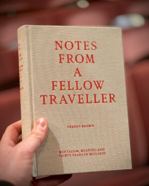 Derren Brown Instagram - Ooh. First look at a book I’ve written for magicians and mentalists on performance. It’s a big old beast: a journal I was keeping when touring with Showman. It’ll be released around May/June, just on my site at first. 
#magic #performance