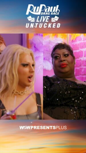 Derrick Barry Instagram - Wigs 👏 will 👏 be 👏 SNATCHED 👏 @derrickbarry and @latriceroyale have a hair-raising conversation in this week’s @rupaulsdragracelive Untucked, now streaming on @wowpresentsplus!

👠 RuPaul’s Drag Race Live Untucked premieres Wednesdays only on @wowpresentsplus worldwide

🎟️ #DragRaceVegas tickets on sale now at rupaulsdragracelive.com
