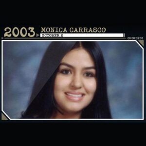Derrick Levasseur Instagram - Our video on the disappearance of Monica Carrasco is finally out on YouTube! 16-year-old Monica Carrasco went missing between 1:30 A.M. and 6:00 A.M. on October 2, 2003. She was last seen asleep in her bed at her aunt and uncle’s house, located four miles southwest of Balmorhea, Texas, near Highway 17 and County Road 323.

At the time of her disappearance, Monica was 5'5" with brown eyes and black hair, possibly with red streaks. She is Hispanic with a medium complexion. She has pierced ears, a chicken pox scar on her forehead near her hairline, a small light-colored mole on her left cheek, and dimples in both cheeks. 

If you have any information in Monica’s disappearance, you can call the Crime Stoppers hotline at 1-800-252-8477. There is a reward available. 

#truecrime #truecrimecommunity #unsolved #missingperson #coldcase #monicacarrasco
