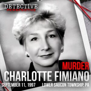 Derrick Levasseur Instagram - Episode 39 is out on audio now! On the afternoon of September 11, 1997, Charlotte Fimiano, a 40-year-old realtor and beloved mother and wife, went to meet with a potential home buyer at a secluded residence in Lower Saucon Township, Pennsylvania. When she didn’t return home that night, her husband reported her missing. The next morning, she was found brutally murdered in the home she was supposed to show. It’s been more than 26 years since Charlotte was killed, and investigators are still searching for the person responsible…

#truecrime #unsolved #coldcase #charlottefimiano #mystery