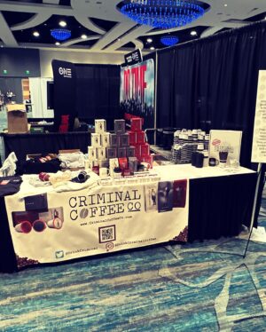 Derrick Levasseur Instagram - That’s a wrap on @crimecon 2023. It was a great weekend and I enjoyed getting to talk with so many of you. Hearing in-person feedback (positive and negative) is instrumental to making the the best show possible. And the response to @drinkcriminalcoffee was more than we expected. Now…back to work! 🎙️