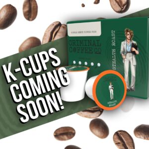 Derrick Levasseur Instagram - The secret is out - Decaf has finally arrived at Criminal Coffee! For those of you who love the taste of coffee in the morning without the caffeine, our new dark roast Stealth is the perfect thing to start your day! And it wouldn't be a signature Criminal Coffee blend without introducing a brand new character to the universe: Meet Helen, the medical professional!

Order your bag of decaf Stealth Roast today, and read up on Helen and her adventures at CriminalCoffeeCo.com! K-cups coming soon!