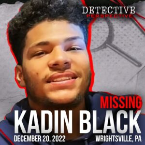 Derrick Levasseur Instagram - Detective Perspective is back on audio, and this week's case is fairly recent, so we need your help to get the word out! On December 20, 2022, Kadin Black, a beloved 19-year-old son and brother, was reported missing in Wrightsville, Pennsylvania. His family hadn’t heard from him for three days, and he had failed to show up at his dad’s house for a pre-planned get-together, which was out of character. The police immediately launched an investigation into Kadin’s disappearance, but there was no sign of him anywhere. It’s been just over 16 months since Kadin went missing, and investigators are still searching for him…

#truecrime #missingperson #findkadinblack #unsolved #mystery