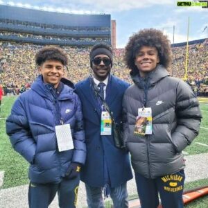 Desmond Howard Instagram - Yep...Big Twin AND Lil Twin was in the Big House!
#GoBlue!