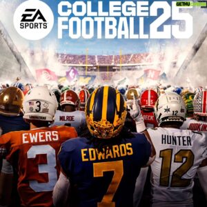 Desmond Howard Instagram - Fond memories of my time on the cover of this legendary game. Can't wait to play #CFB25 #GoBlue #EAathlete