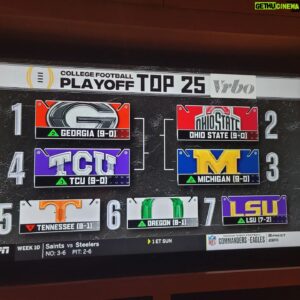 Desmond Howard Instagram - Your #CFP top 7 this week. Thoughts?
#collegegameday 
#collegefootball