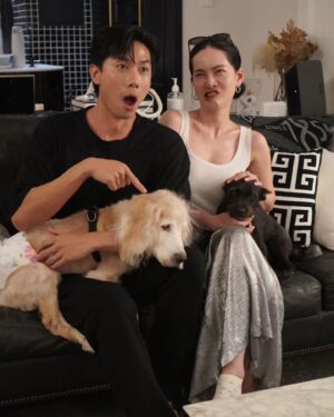 Desmond Tan Instagram - 老友来做客 @chiaochiaotzeng ! 转眼间，我们已成为老朋友！真是意料之外，只曾一同合作过一次，却能成为心心相印的好朋友，实在难得！上次相聚是在伦敦旅行时，机缘巧合，一同用餐、参观美术馆。这次又在新加坡参加同一个活动，真是缘分啊！ 

我珍惜这份友谊！因为乔乔抵御了新加坡美食的诱惑，毫不犹豫地来我家享用月子餐！这样的朋友实在难得～ 哈哈！很开心能再次畅所欲言地交流，分享生活心得。也再次不顾形象拍了搞怪的照片。有自信的人就是不怕丑！哈哈！Till the next time! 🌟