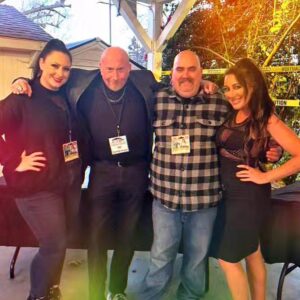 Devanny Pinn Instagram - So happy i was invited to be a horror guest at  @maagmarketplace to benefit @heritagemusoc today!

My booth was next to several lovely genre staples,  including new spooky friend Brett Wagner ( aka Leatherface from Texas Chainsaw Massacre 3D ) who had awesome goodies for sale so seek him out- and was so awesome helping me promote the release of my film #TheBlackMass (Feb 27th!)

Was such a fun event, great attendance of genre fans, a swarm of clowns and awesome staff. Ty to everyone who cane out to see me and purchased merch to support. And of course to @statik_talent_agency_llc for making it happen 
❤️ 👻 

#horrormovies #spooky #charity #Screamqueen #PINNing #horrorfanatic #orangecounty #Leatherface #arttheclown #foragoodcause