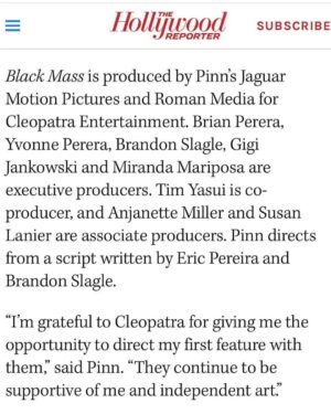 Devanny Pinn Instagram - Zomg you guys @hollywoodreporter has the exclusive on my directorial debut #BLACKMASS !
.
This is my passion project and a story I've wanted to tell since House of Manson. It's been quite an adventure already but I'm super proud of the talented cast/crew we assembled and what we're all about to show you!
#filmmaking #genre #thr #truecrime #blackmassmovie #femaleempowerment #jaguarmotionpictures #PINNing
@jenniferlynnwarren @jennylouwonder @thatladylara @davidjoshlawrence @grace__newton @mikeferguson71 @kern.creative.design @granimostudios @realgregtally @elisabethmontanaro @gcjrealtor
@stevenshea @firstglancefilmfests @jaguar_motion_pictures