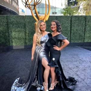 Devanny Pinn Instagram - Few more pics from #primetime #Emmys 
Was fun to attend the show for the first time on their 75th anniversary and experience the tribute to iconic programming over the years.
 Loved seeing friends old n new, learning a new corner of our biz and celebrating creatives. Ty to @shekharrahate and @romanmediainc for such a fun collaboration 💗 

Watch for my directorial debut ##TheBlackMass coming Feb 27 and first word on my new show coming soon too!
#Emmys2024 #actress #filmfatales #Screamqueen #awardseason #almostfamous #couturedress #PINNing 

👗 by @shekharrahate 
👠 by @badgleymischka
Hair by @vivalamane 
@televisionacad @foxtv