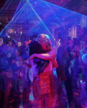 Devin Lytle Instagram - This photo from our disco wedding makes me 😭!!!

@chantelhouston is such a goddess. She has walked through hell but does so with her head held high with so much poise it’s unbelievable. She’s my grounding force, a creative storm, and is 100% my one phone call *should* I end up in jail. 😈

It’s our Brat summer, babe! 🪩🎀🫀🕶️⚡️