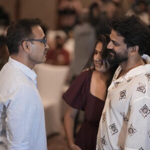 Dhananjay Instagram - From the “Kotee” trailer release event♥️

#Kotee in theaters from June 14th. Here is the trailer.