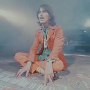 Dhani Harrison Instagram - Here is a little bit of madness from our extremely talented pal @dannysangra inspired by Dad’s drawings on his Fender Strat called ‘Rocky’. 

Happy Birthday, Dad! 💚

x dhani
