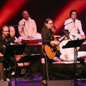Dhani Harrison Instagram - One week ago I joined @anoushkashankarofficial, @officialjohnmclaughlin & @nitinsawhney, at the @royalfestivalhall in London to celebrate the centenary of my dear friend Pandit Ravi Shankar by performing, for the first time ever, “I am missing you“. 

It was a simply incredible night full of friends and love and I really want to thank @anoushkashankarofficial for letting me be a part of it all. Maximum love vibes.