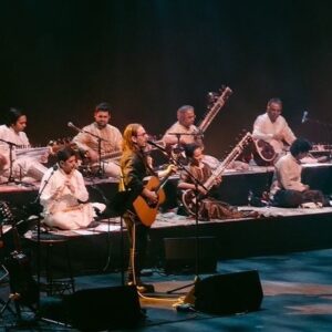 Dhani Harrison Instagram - One week ago I joined @anoushkashankarofficial, @officialjohnmclaughlin & @nitinsawhney, at the @royalfestivalhall in London to celebrate the centenary of my dear friend Pandit Ravi Shankar by performing, for the first time ever, “I am missing you“. 

It was a simply incredible night full of friends and love and I really want to thank @anoushkashankarofficial for letting me be a part of it all. Maximum love vibes.