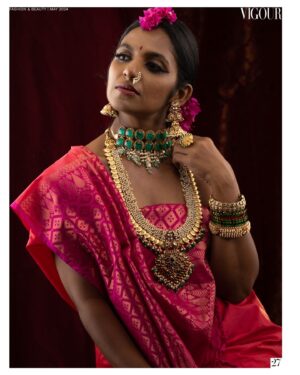 Dhanya Ananya Instagram - Published in @vigourmagazine May issue ♥️

Inframe : @kanmanili3

Saree: @weaversvillagestore

Jwelry: @goodwillcollectionsbridal

Photography: @team_whitebalance @jyothi_krishna_cm @aseembobby

MUA: @la_fairy_makeup_studio @parvathy_prajeev

Styling : @sobhaviswanath_official @lekshmy_prajeev

Nose Rings: @weaversvillagestore

Credits 
@vvluckylechu
@binuponnachen