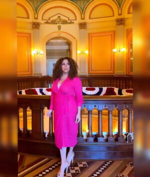 Diana Maria Riva Instagram - To say this was a humbling experience would be an understatement. As co-founders of @latinasactingup , Lisa Vidal and I were included in this year’s list of Honorees to receive a Latino Spirit Award from the Ca. Latino Legislative Caucus for Achievement in Advocacy and Entertainment. It was an honor to be in the same room with fellow Honorees that included, the first Latina Surgeon General, Migrant Farm workers who’ve created mass changes through advocacy, award-winning writers, Best selling author, Artist activist, an Astronaut, and several other Latines making an impactful difference in our community and our country. Our stories may differ, but our resilience and commitment to see change fuels the same spirit. Thank you @asmcervantes for shining this light and inspiring us to stay the course. PA’LANTE 💪🏽🏛️💖