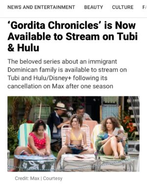 Diana Maria Riva Instagram - TV shows get cancelled all time. But it cannot go without being highlighted that Latino/ne centered series’ are cancelled at a vastly higher rate than non-Latino/ne shows. EVEN when they are a numbers success. I’m happy #GorditaChronicles has a home for more to enjoy or re-enjoy!!! The bottom line is, as a community we have to get louder and more united to protect our shows/films/series … Representation matters!! Thank you @hip_latina for sharing a little insight on the behind the scenes!!! ENJOY THE SHOW!!!😘🇩🇴❤️For full article- link in bio!!! 
•
•
#latinos
#latinas 
#latine
#latinasactingup 
#gorditachronicles 
#representationmatters