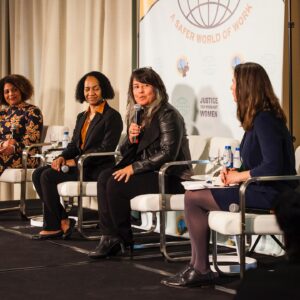 Diana Maria Riva Instagram - We are part of an ever moving mission.
I’m proud to be a part of the survivor-led, global movement to end violence and harassment in the world of work. Thank you @mujerxsrising for convening us at the United Nations Headquarters to harness our collective power to address and end this wide-spread problem. We are grateful to the women leaders who paved the way to the adoption of C190, as well as those who advocate for ratification and implementation. We will continue to follow their lead to make our world safer & healthier.
•
•
#C190 #asaferworldofwork 
#safetyintheworkplace