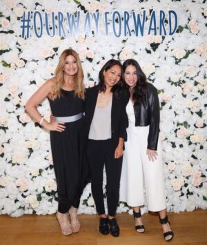 Diane Mizota Instagram - Five years ago, these two moms took me on a press trip for a hotel in Cancun.  I treated that trip like a work retreat, creating a spec video of the entire experience and realized that not only did I have the skill set to tell stories and produce video, but I loved capturing the magic when women support one another.  Full circle- this week @zotaproductions got to collaborate with @ourwayforward.tesaro and Olympic gold medalist Shannon Miller, creating a suite of videos raising awareness for ovarian cancer.  I am forever grateful for @denisealbert and @melissagerstein’s support, inspiration and for being the trailblazing entrepreneurs they are- always championing women and mothers and helping us to dream bigger. 💖 @themomsnetwork
