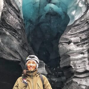Diane Mizota Instagram - We hiked a glacier on top of a volcano!  This trip, every day is a marvel of nature, but our @katlatrack tour was a #bucketlist memory for life.  The 4x4 ride, the ice caves, the hike up into the crater. 🤯😁🥰💥 (and how about my 82 y.o. Auntie keeping up with all of it?!!!) What trip is on your bucket list?  #icelandadvice #icelandtravel #katla #southcoast #vik #glaciertour #icecave #icecaveiceland #icelandtrip #experiencesnotthings