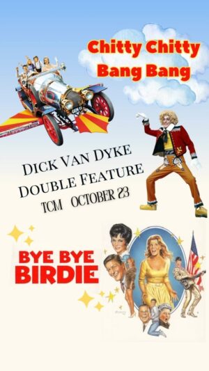 Dick Van Dyke Instagram - Calling all Dick Van Dyke fans! 

Turner Classic Movies will have Dick VanDyke double features on October 23 and 24th!

It’s a great chance to revisit some favorites as we ramp up for the big celebration in December.

✨Check your local listings for show times. 

#chittychittybangbang #byebyebirdie #fitzwilly #theartoflove #tcm #turnerclassicmovies #dickvandyke #hollywoodlegend #goldenageofhollywood #dvdturns98