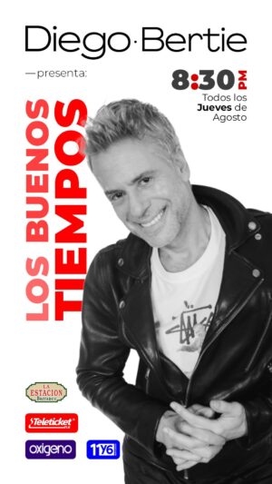 Diego Bertie Instagram - Dejando todo listo para arrancar con toda la energía esta nueva temporada de “Los Buenos Tiempos”. Estoy súper emocionado de poder vernos nuevamente para cantar y bailar el mejor rock de los 80s y 90s. Falta muy poco para empezar y las entradas se van agotando… ⚡️

¡Vayan alistando la garganta para cantar juntos durante todo el show! #BuenaMúsica 🎸

📆Todos los Jueves de Agosto
⏰8:30PM
📍La Estación de Barranco
🎟@teleticket.oficial (Link en bio)

#DiegoBertie #Show #LaestaciondeBarranco @11y6management @radiooxigeno