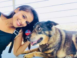 Dilshad Vadsaria Instagram - Today’s the last day to vote in the CA election. Local elections matter. A. Lot! 
P.S. Yes Gabi is freaked out. She’s always freaked out.
P.P.S Thank you for all the birthday wishes. I see them. You rock. ❤️
#vote