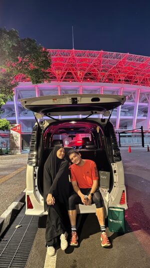 Dimas Seto Instagram - Takbirun, makasih sayang sudah temenin, meskipun sudah mulai bosen nungguin aku lari 😀
