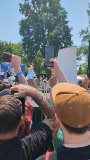 Dinesh D'Souza Instagram - This is the current state of politics in American today. We are embarrassing ourselves on the world stage.
•
AOC can be seen aggressively dancing to Cardi B’s ‘Enough.’

She then goes on screaming rant and knocks over her mic while talking about taking “this country back.”