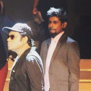 Dinesh Kanagaratnam Instagram - First day on stage with my guru, mentor, anna @arrahman sir. 2012 was the year and to check the full show click the link in my bio and find the video there.