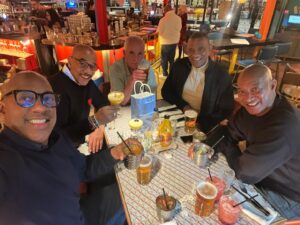 Dion Dublin Instagram - Great catch up with the brothers last night! NUFF Scoops 🍻To-Bloodklart