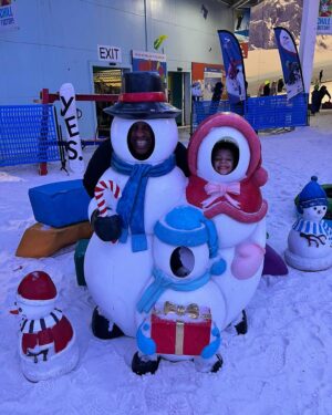 Dion Dublin Instagram - Snow ⛄️ fun with the girls @chillfactore took no prisoners in the Sledge Race 🤣😆🤣😆
