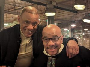 Dion Dublin Instagram - Great catch up with the brothers last night! NUFF Scoops 🍻To-Bloodklart