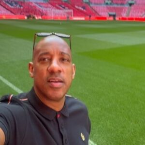 Dion Dublin Instagram - What a day ahead @emiratesfacup final @wembleystadium @manchesterunited Vs @mancity @neds_onuoha @alexscott2 @bbcsport @5livesport