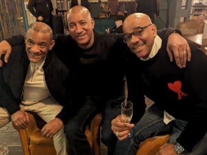 Dion Dublin Instagram - Great catch up with the brothers last night! NUFF Scoops 🍻To-Bloodklart