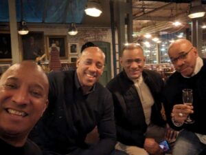 Dion Dublin Instagram - Great catch up with the brothers last night! NUFF Scoops 🍻To-Bloodklart