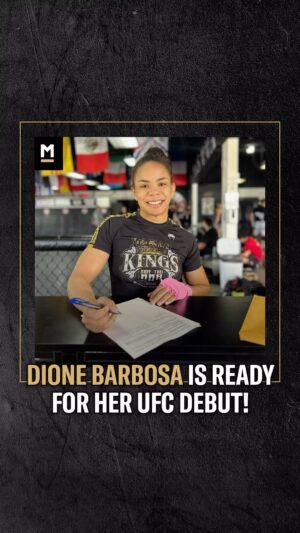 Dione Barbosa Instagram - We recently caught up with @dionebarbosamma to discuss:

💫 Dana White Contender Series fight & win
🇧🇷 Journey from Brazil to USA
🎯 Upcoming UFC debut
👀 & much more

Full interview & Dione’s exclusive merch collection on MILLIONS.co! 🔗 in bio

#dionebarbosa #ufc #danawhitecontenderseries #dwcs #ufcfans #womensmma #millionsdotco