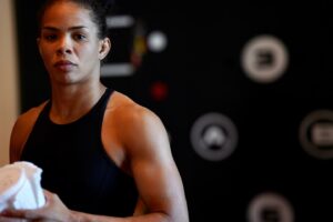 Dione Barbosa Instagram - See you guys July 20th 🧙🏾‍♀️✨ 

.
.
.
.
.

#UFC #fightweek #lasvegas #dionebarbosamma #ufc303 #motivation #focus #faithoverfear