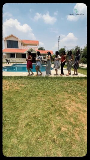 Divya Sripada Instagram - We have been planning for a girl staycation for a while now and it finallyyyyy happened! ✨
Thank you @blissfarmstay for hosting us 🥂
If you’re looking for the perfect weekend getaway, contact them on their socials or contact number - 7842436644
