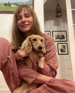 Dolly Wells Instagram - I absolutely adore my new pajamas from @cissysnightwear. So so comfortable, light, cozy, pretty. She can make them or nighties, nightshirts in any fabric you like.