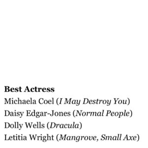 Dolly Wells Instagram - Thank you so much Broadcast Press Guild Awards! Thrilled to be nominated and with these wildly talented three 🌟🌟🌟 grateful beyond words to @stevenwmoffat and #markgatiss for their wonderful words and for creating the sister of all sisters. To @vertuesue for making it happen, to @krjcasting for casting me, my agent #WillHollinshead, our fantastic directors  #JonnyCampbell #DamonThomas #PaulMcGuigan. And to @claesbang for being a killer Dracula and a wonderful collaberator 🧛‍♂️🧛‍♂️🦇☠️🦟🕯⚰️ #hartswoodfilms #netflix #bbc