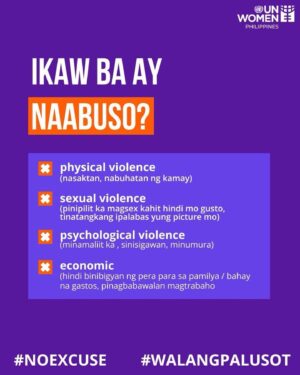 Dolly de Leon Instagram - 1 in 3 women experience violence throughout their lifetime. Yet, violence against women and girls is still the most pervasive human rights violation globally. 
#noexcuse #walangpalusot #babaemaylabanka #16days #notogbv

@unwomen @unwomenasia